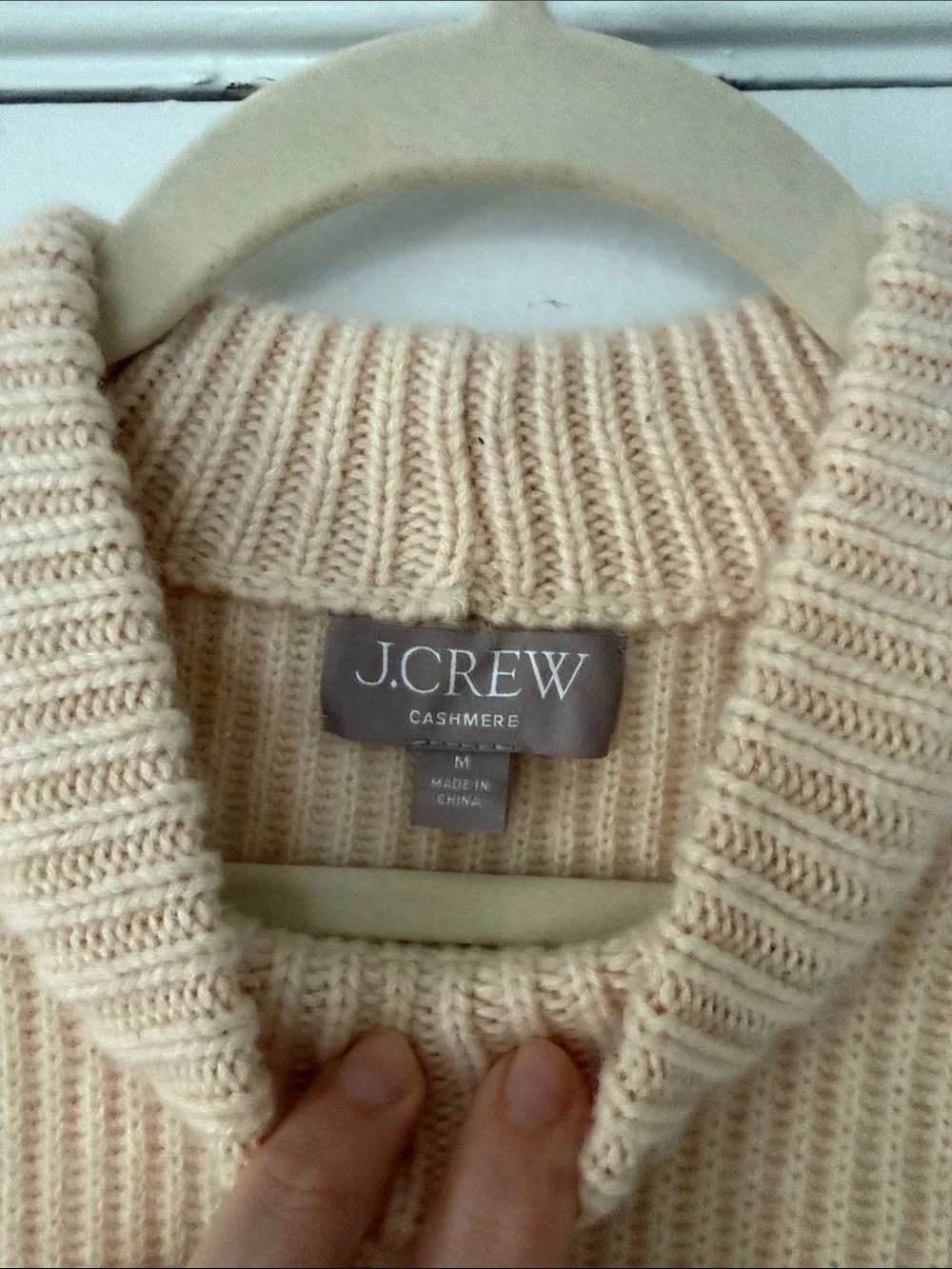 J. Crew Ribbed cashmere oversized sweater